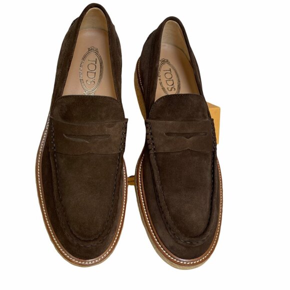 Tod's Italy Mocassino Progetto Para 16B Brown Suede Men's Loafer Shoe, UK 10 - Picture 6 of 10